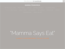 Tablet Screenshot of mammafrancesca.com